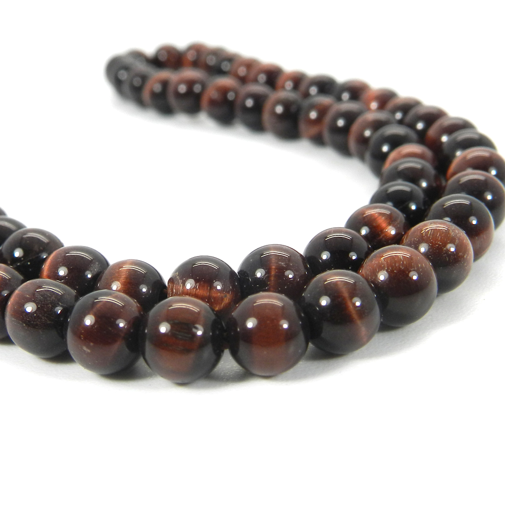 Red Tiger Eye 6mm 15 Inch Smooth Round Beads 10280 Cts