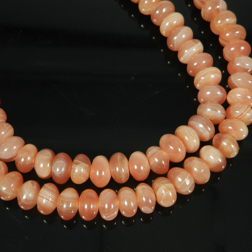Rhodochrosite 7mm 16 Inch Smooth Round Beads 21465 Cts