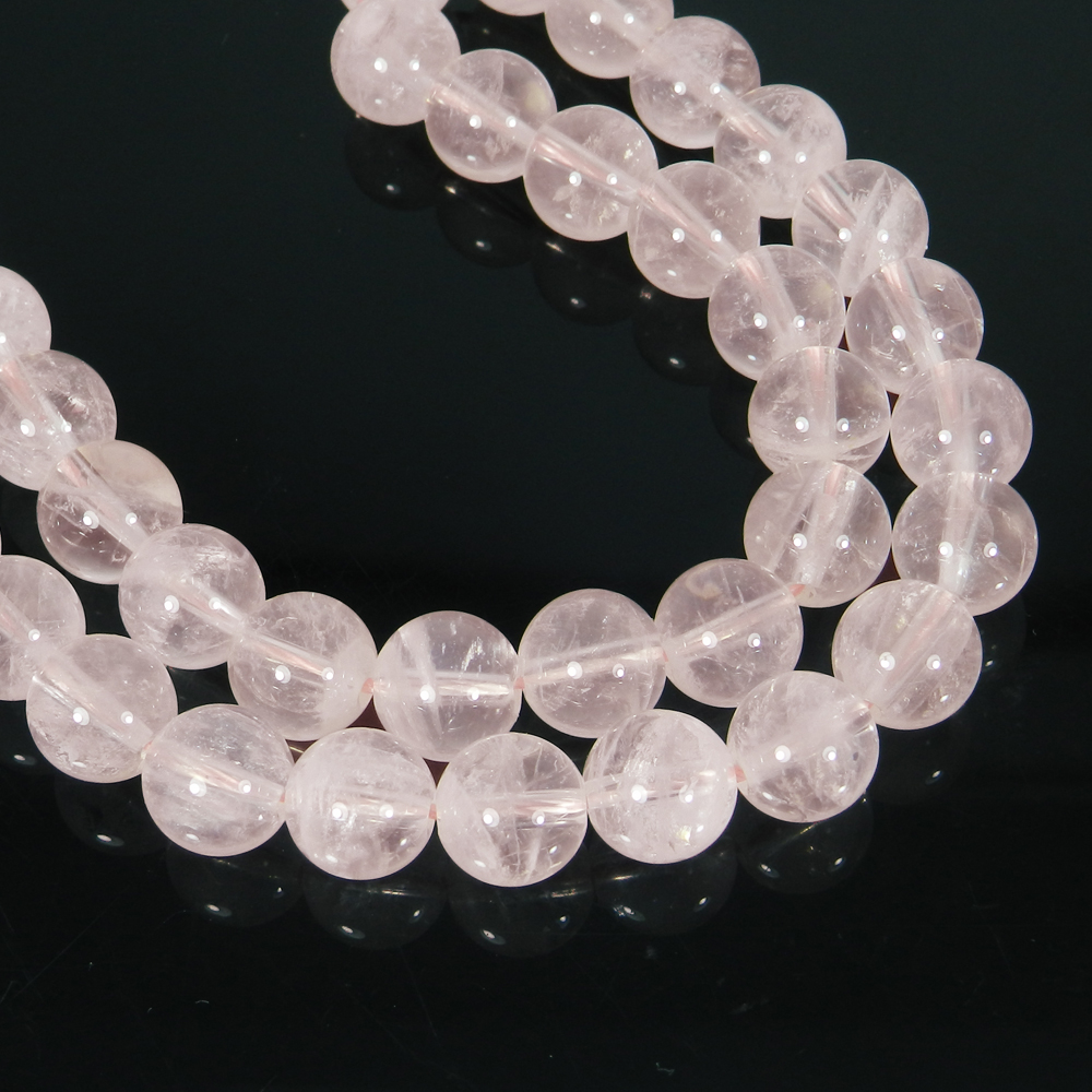 Rose Quartz 105mm 15 Inch Smooth Round Beads 29940 Cts