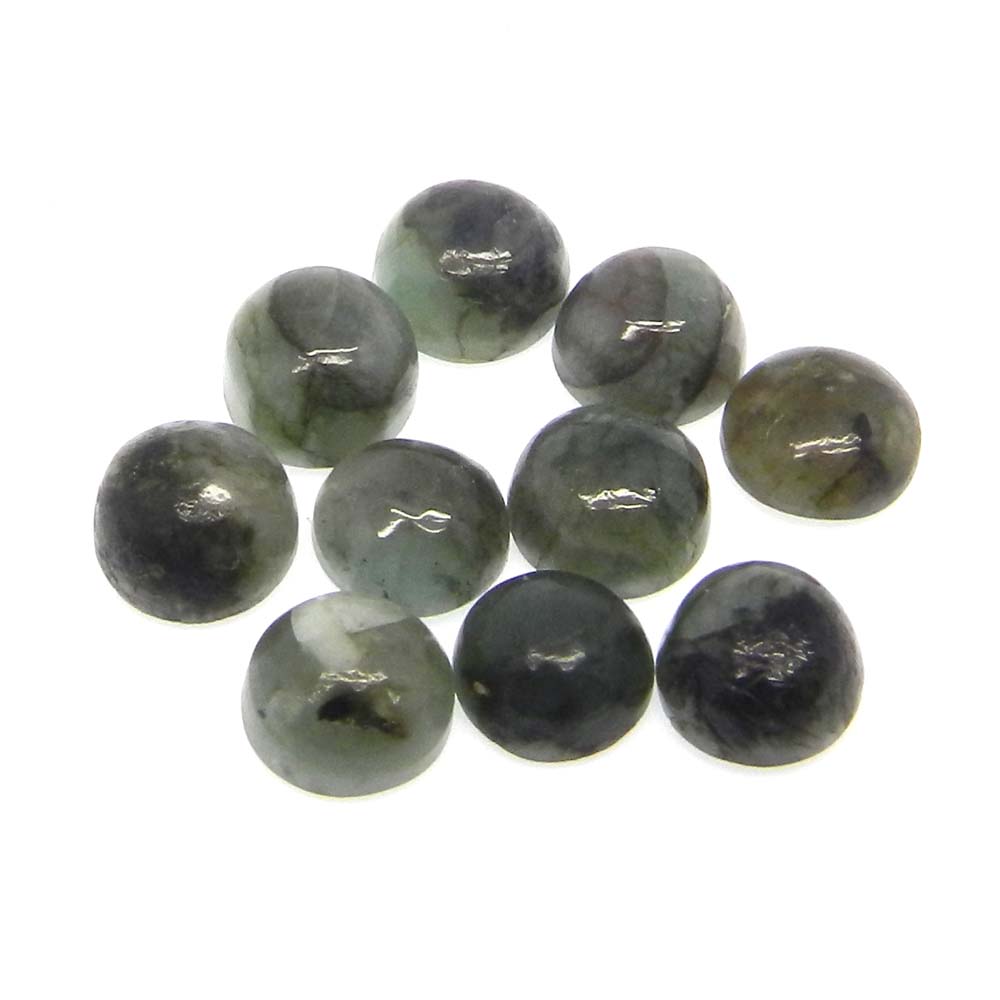 Sakota Emerald 6mm Round Cabochon 115 Cts