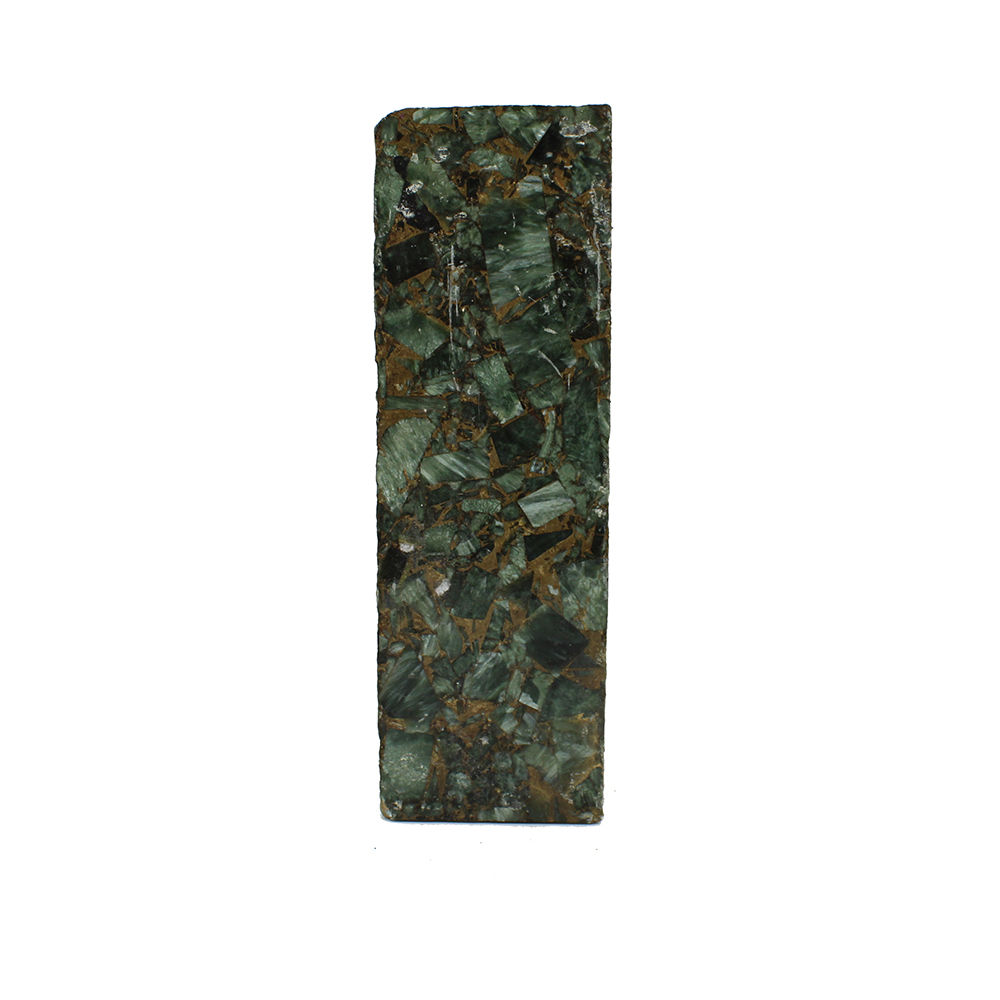 Seraphinite Copper 130x42mm Rough Slab 90360 Gms