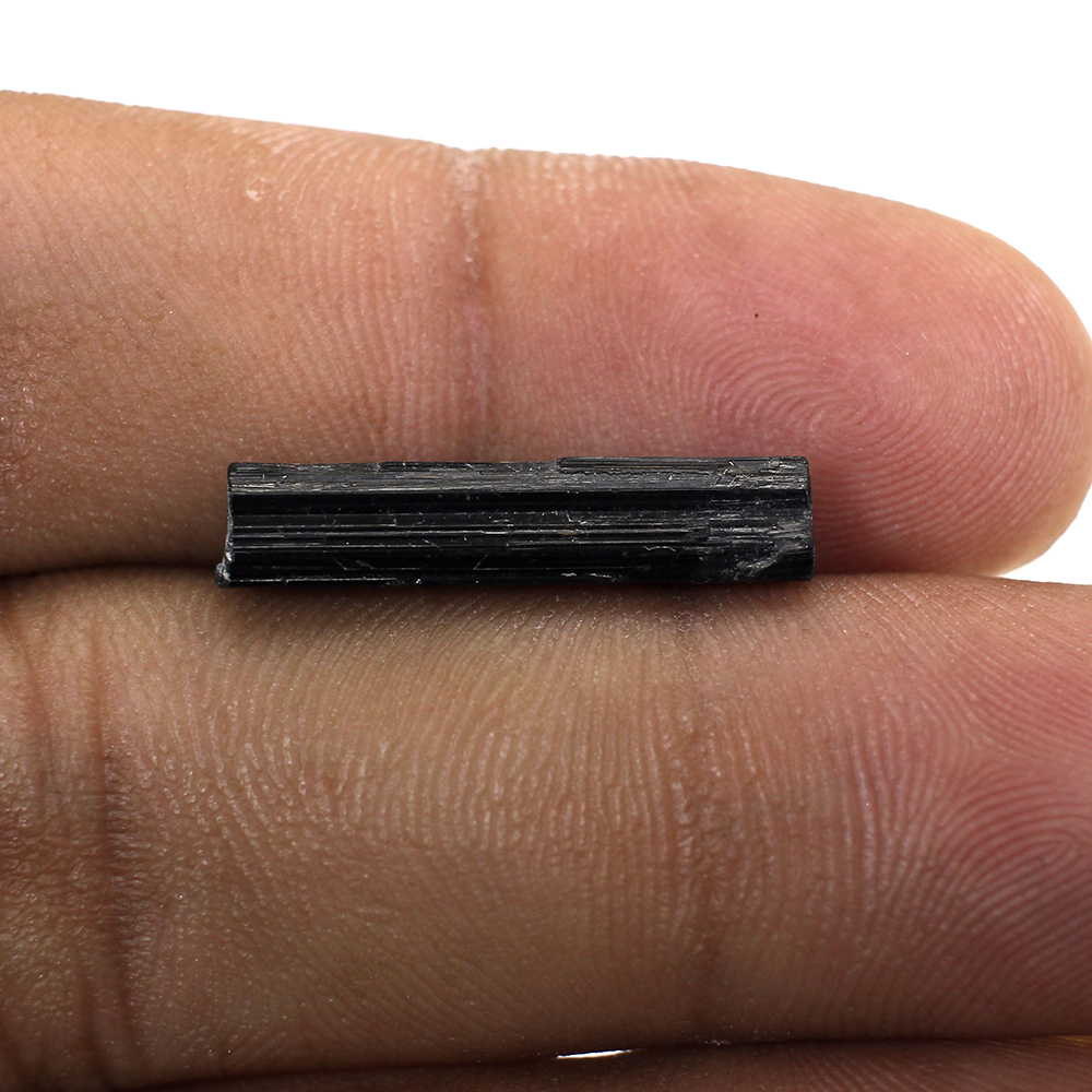 Natural Black Tourmaline 21x5mm Raw Rock 490 Cts