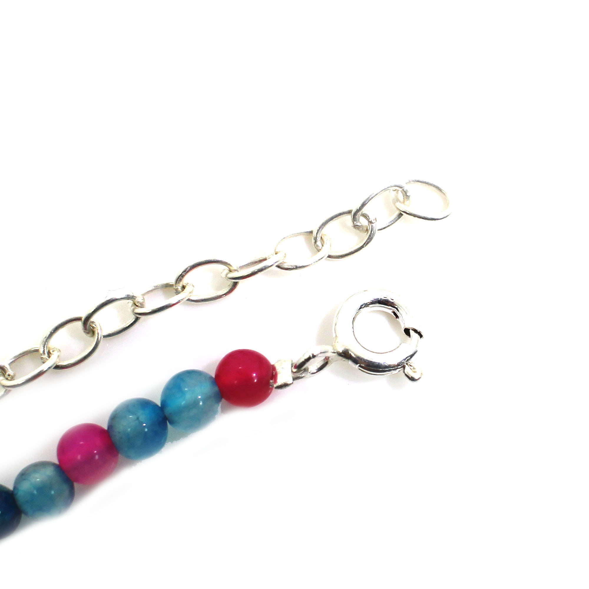 Multi Agate 4mm Round Cabochon Beads 8 Inch Strand474 Gram