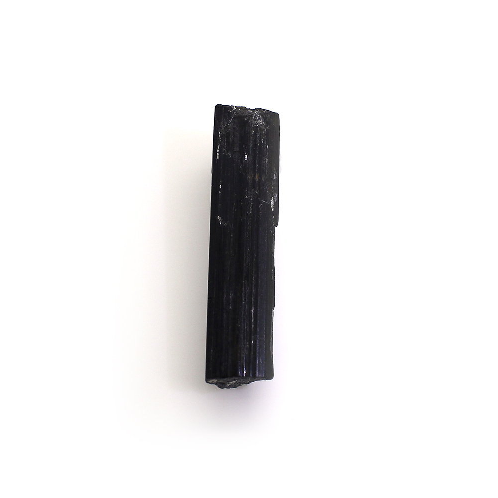 Natural Black Tourmaline 21x5mm Raw Rock 490 Cts