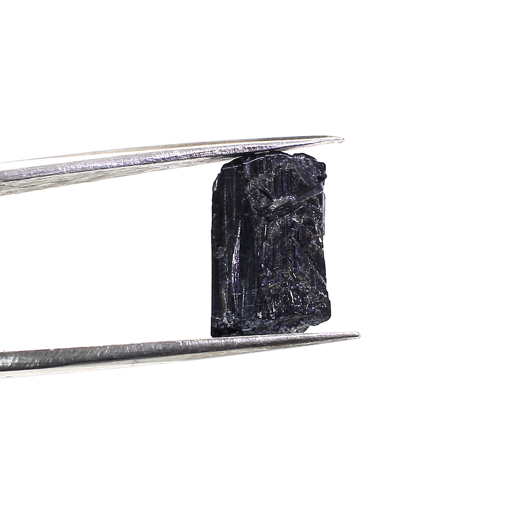 Natural Black Tourmaline 12x7mm Raw Rock 520 Cts