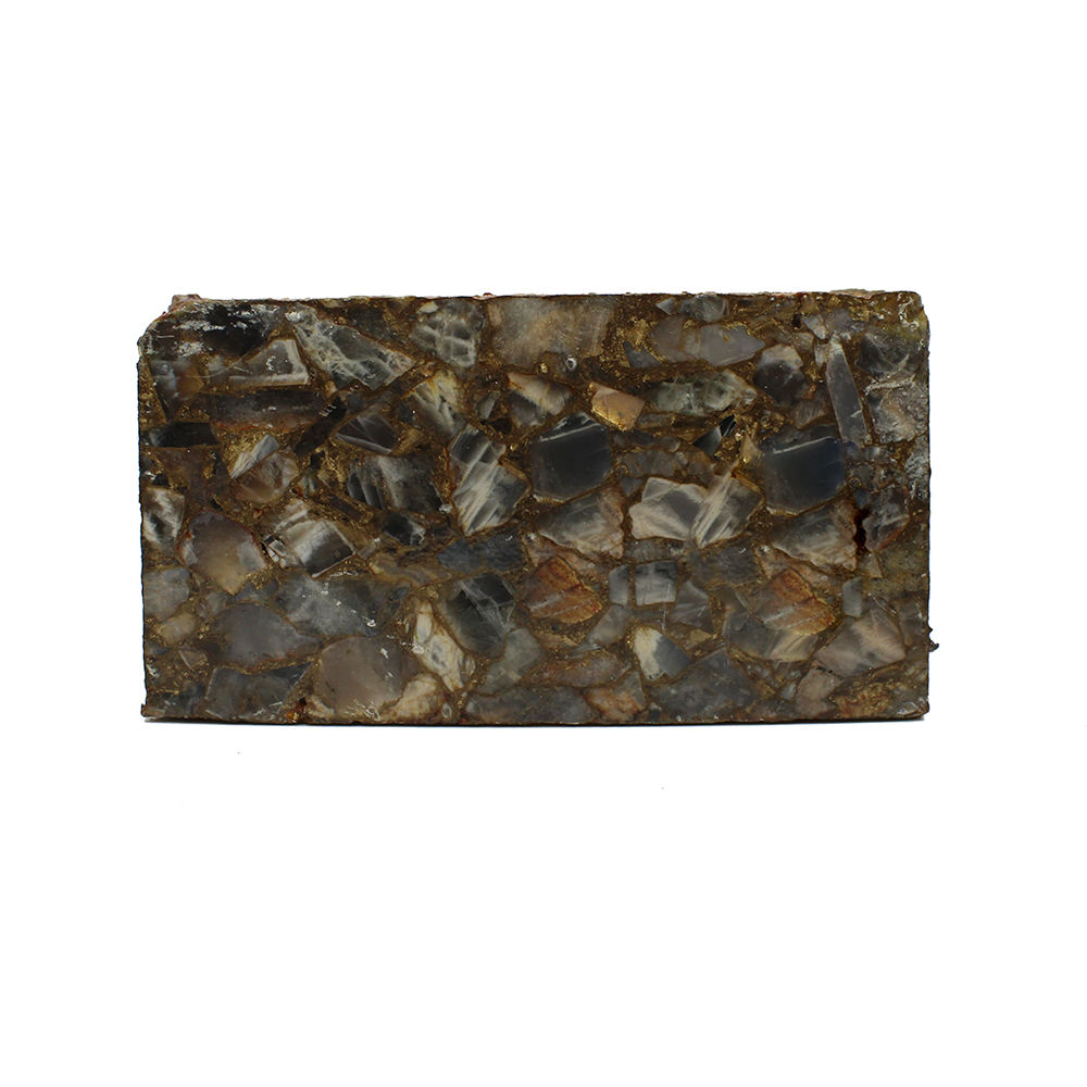 Grey Moonstone Copper 123x66mm Rough Slab 1267 Gm