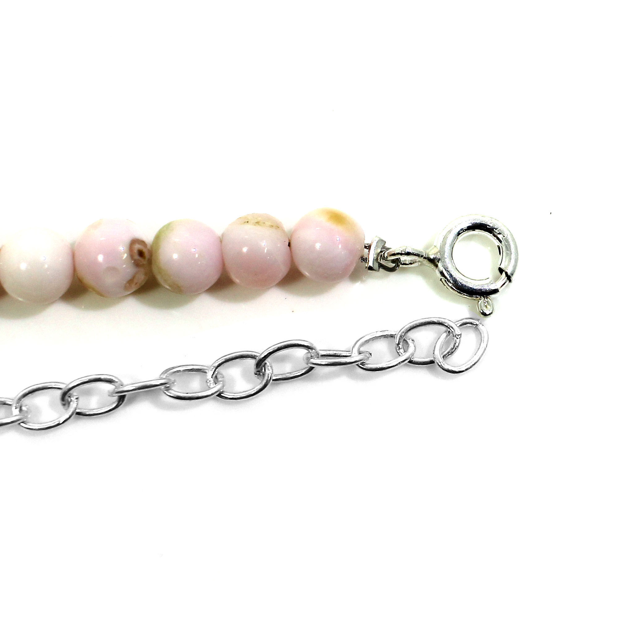 Natural Opal 5mm Round Cabochon Beads 8 Inch Strand