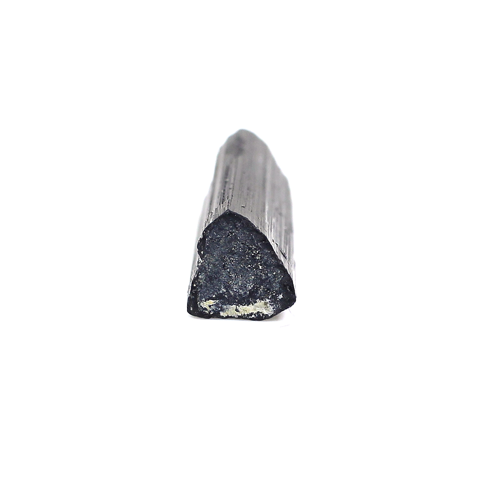 Natural Black Tourmaline 10x5mm Raw Rock 385 Cts