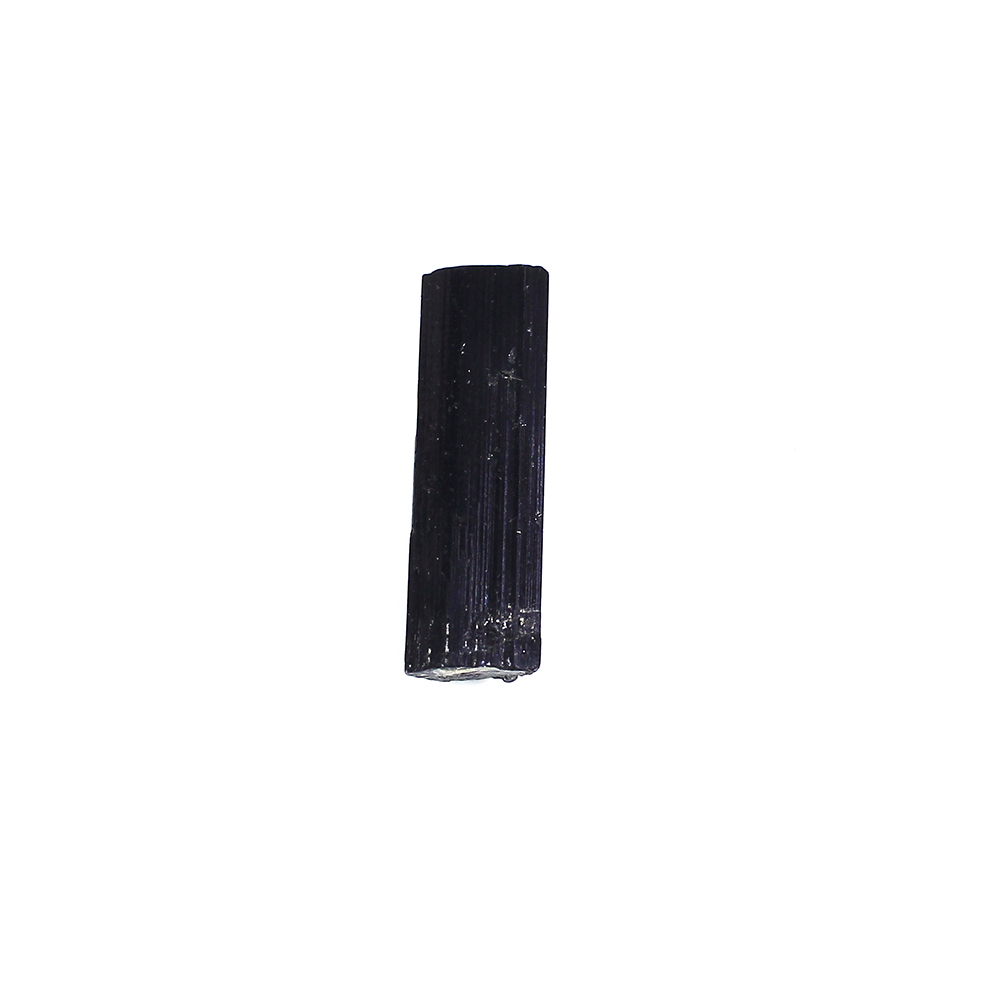 Natural Black Tourmaline 10x5mm Raw Rock 385 Cts