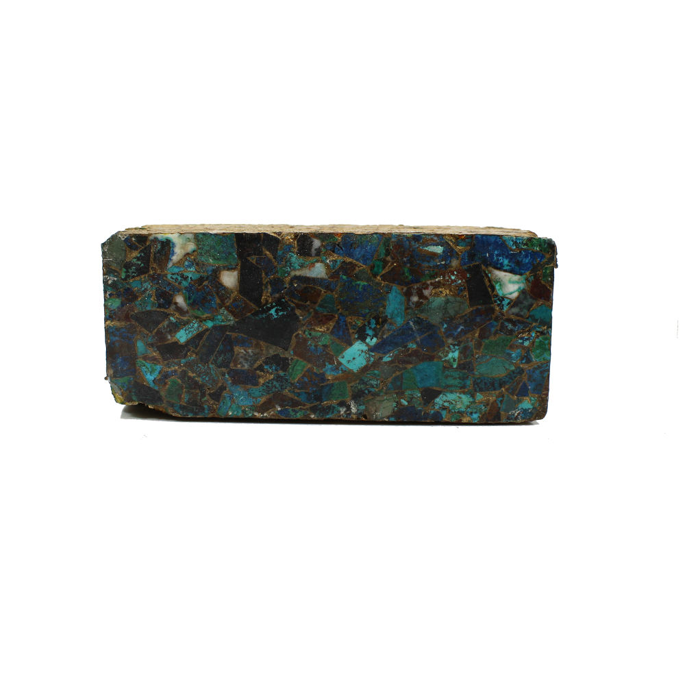 Chrysocolla Copper 122x51mm Rough Slab 1200 Gms