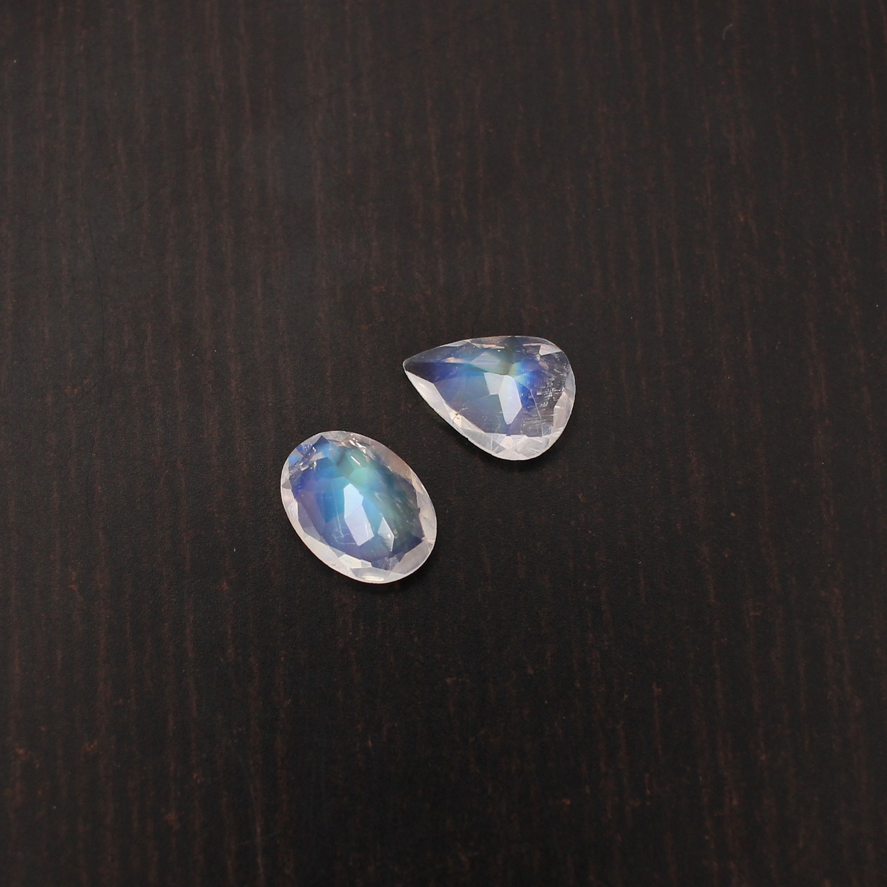 1 Pcs Natural Rainbow Moonstone 8x6mm Oval Cut Pear Cut 150ct Wholesale Lot