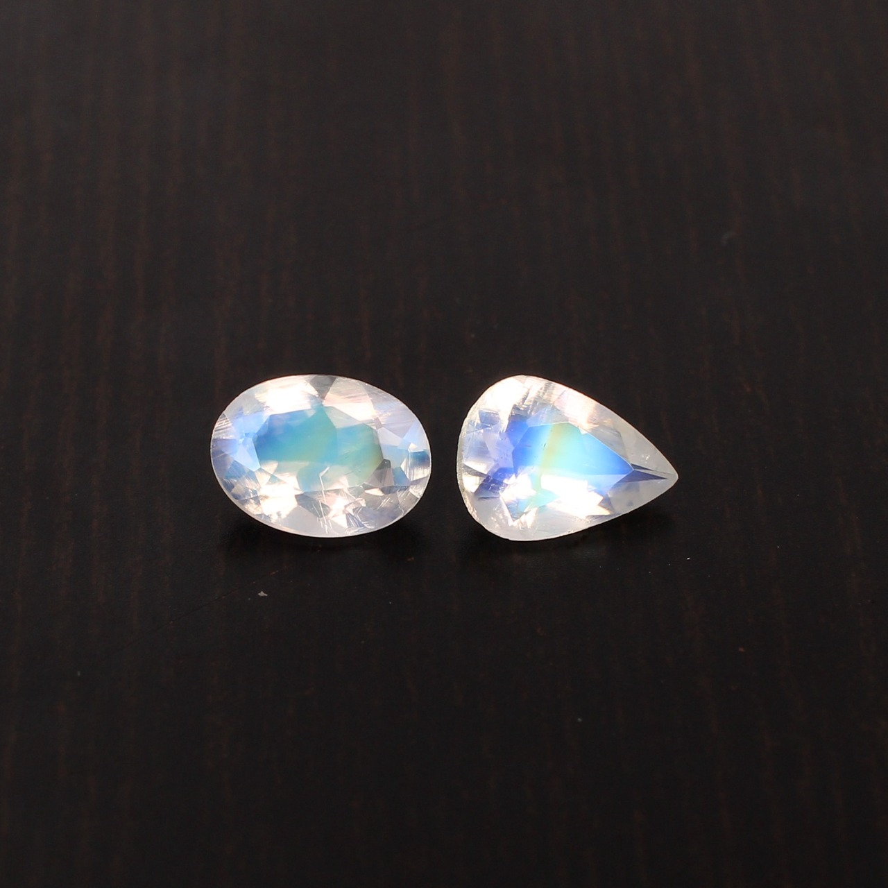 1 Pcs Natural Rainbow Moonstone 8x6mm Oval Cut Pear Cut 150ct Wholesale Lot