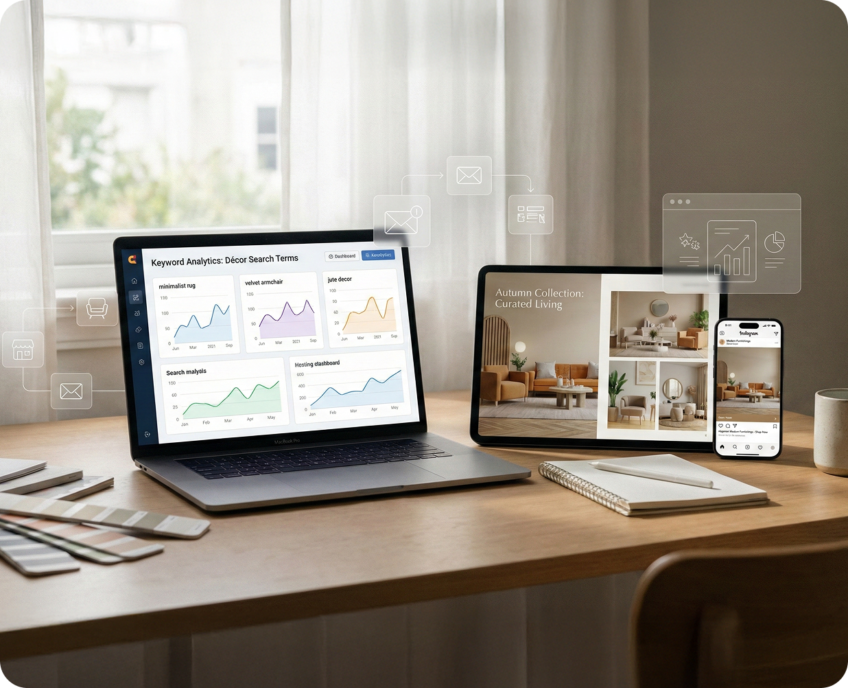 Digital marketing for
Furnishing & Interior brands