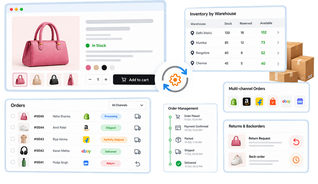 Inventory and price sync