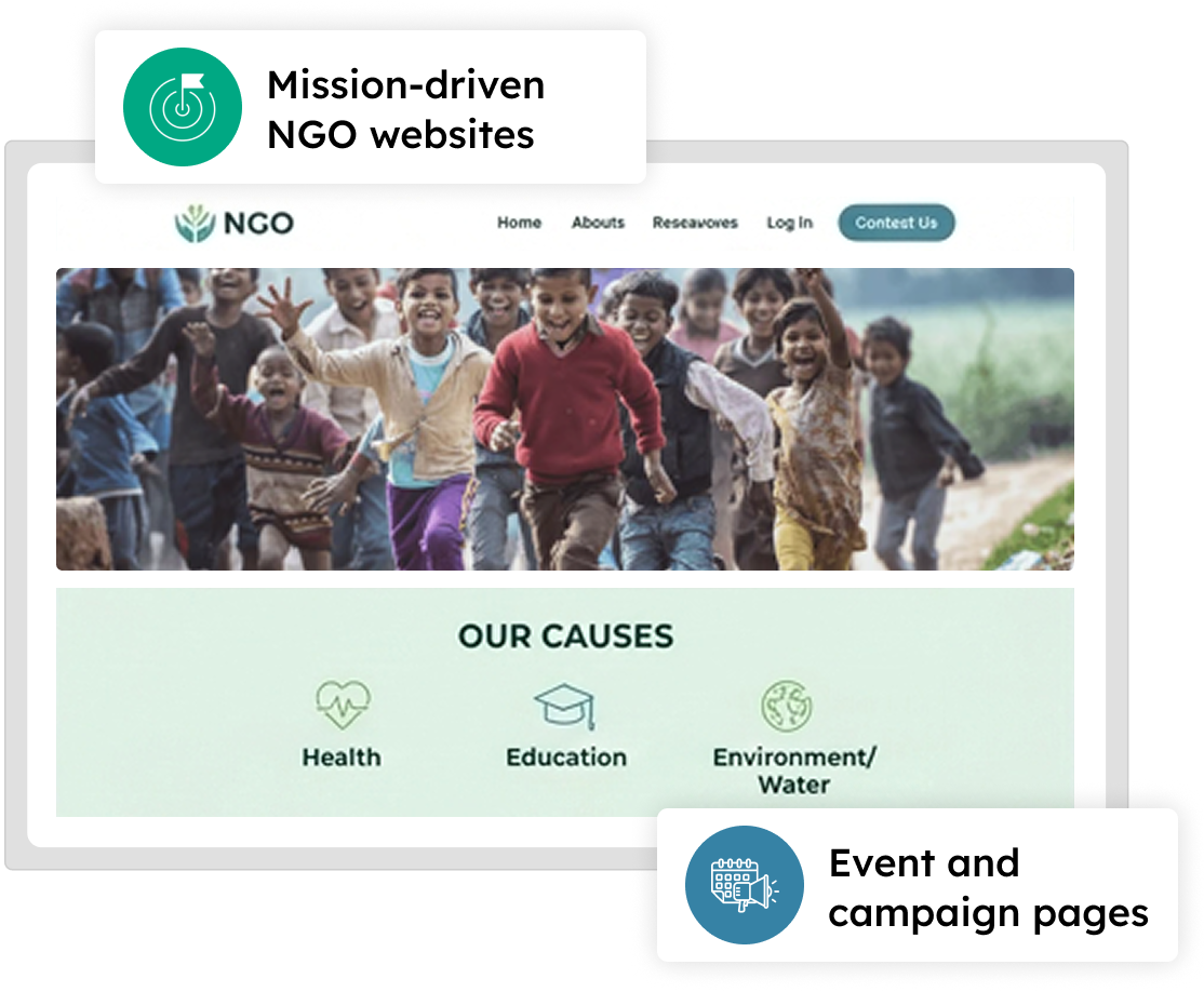 NGO Websites & Mission-Focused