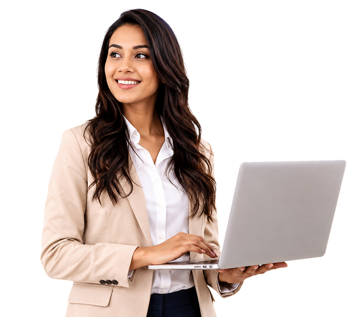 Consultant with laptop