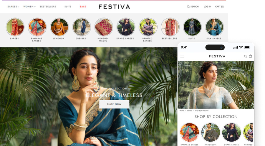 Website storefront preview
