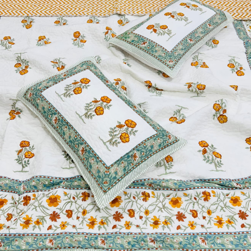 Handblock Quilted Bedcovers