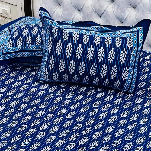 Handblock Super King Bedsheets (108 X 108 inches)