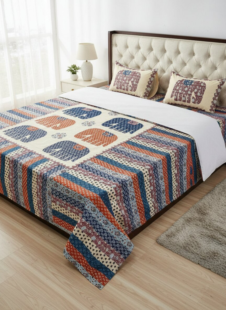 Image of Gajraj  Barmeri King Size bedsheet