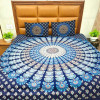 Indigo Mandala Pure Cotton Queen Size Bedsheet