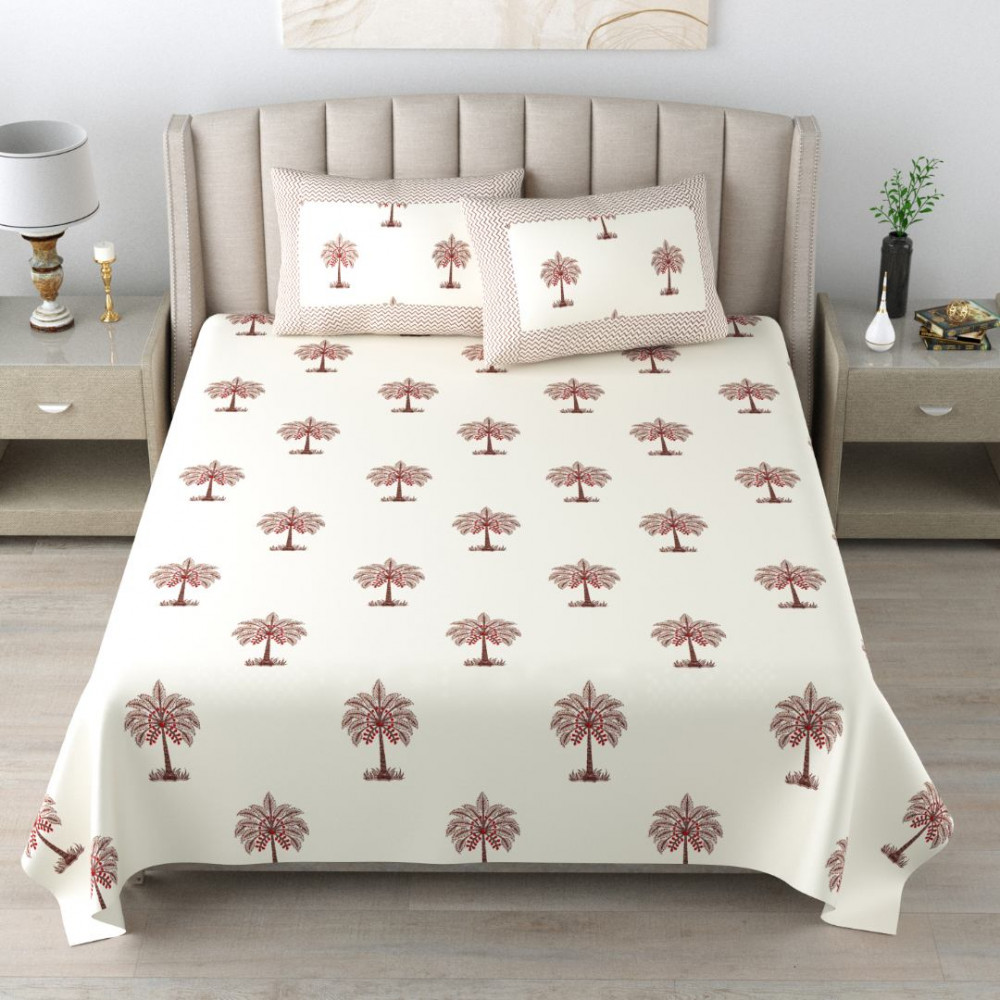 Image of Palm Grove King Size  Bedsheet