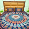 Peacock Mandala Pure Cotton Queen Size Bedsheet
