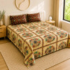 Rajwada Bandhej Pure Cotton Super King Size Bedsheet
