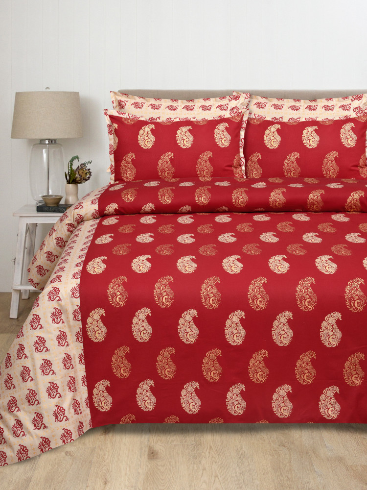 Image of Royal Charm Pure Cotton Super King Size Bedsheet