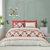 Scarlet Hexa Pure Cotton Super King Size Bedsheet