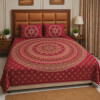 Sindoor Mandala Pure Cotton Queen Size Bedsheet