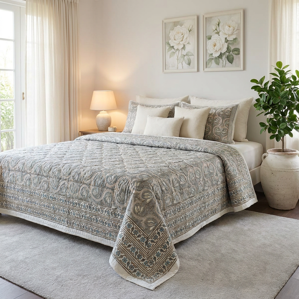 Quilted Bedspread King Size 100990