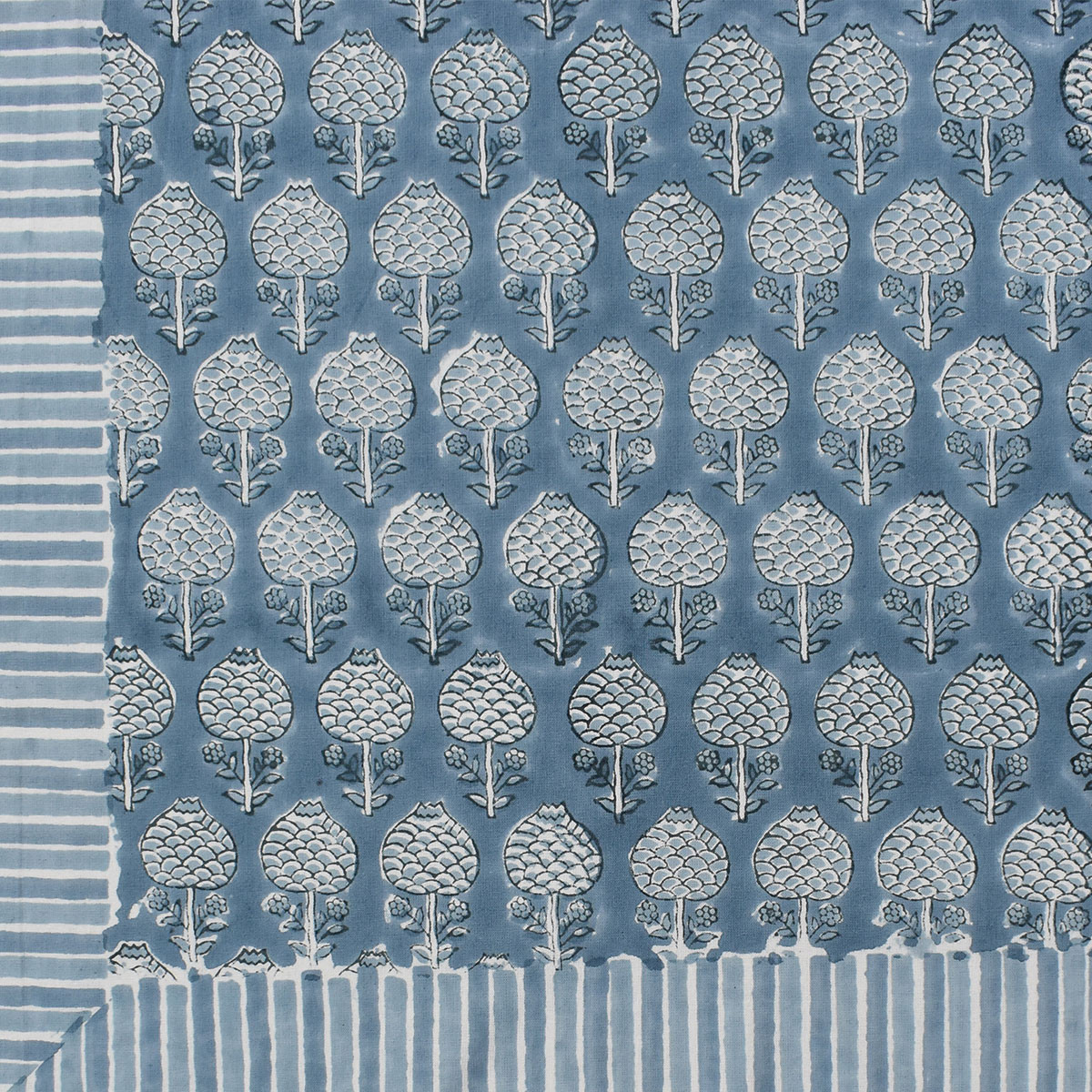 12 Seater Tablecloth  180x340 cms  Artichoke Pearl Blue 251210