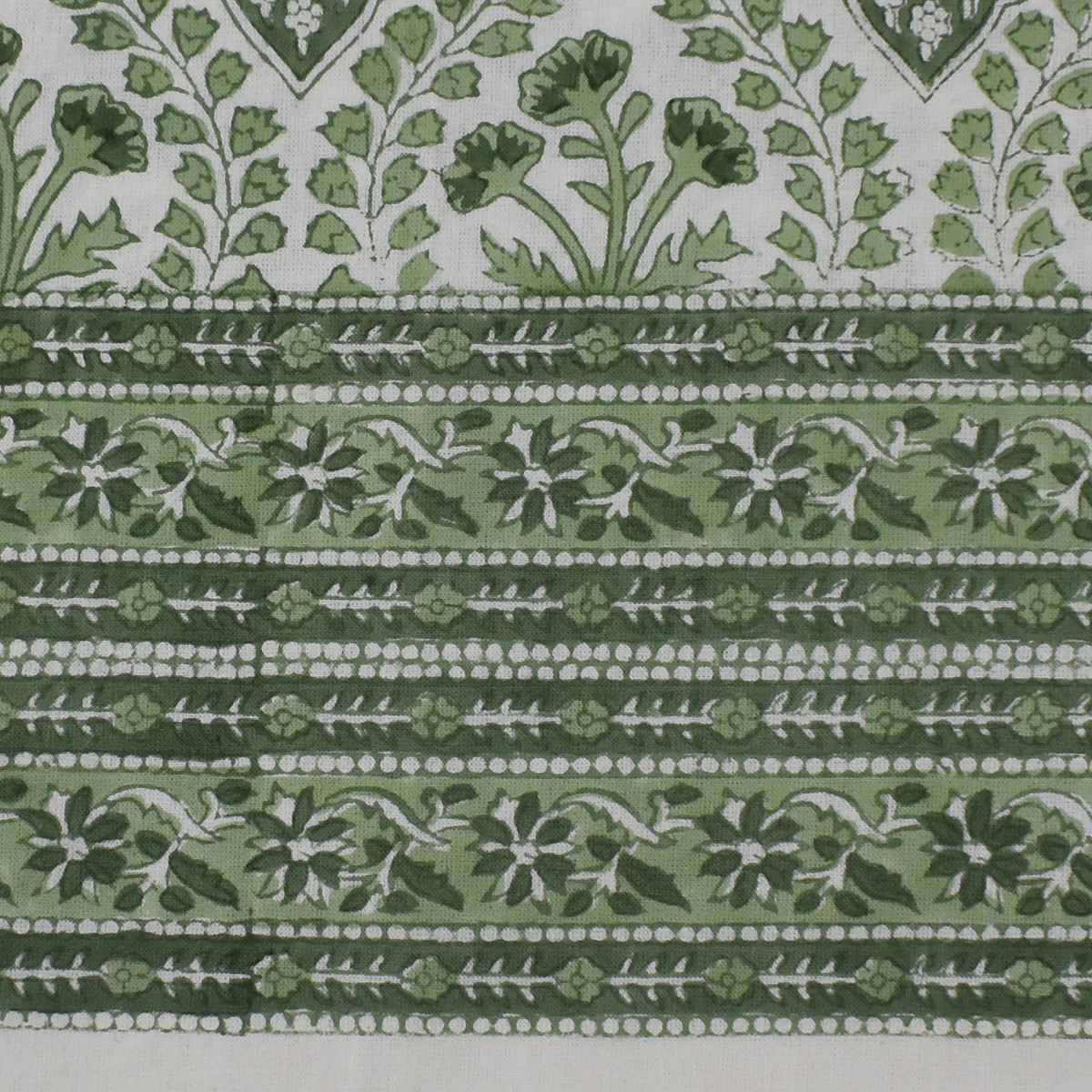 12 Seater Tablecloth  180x340 cms  Trellis Shale Green 202517