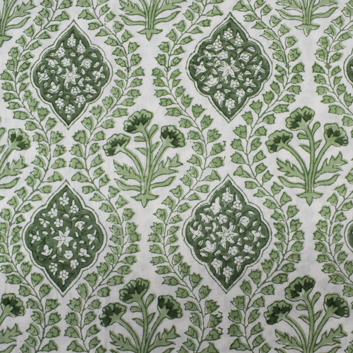 12 Seater Tablecloth  180x340 cms  Trellis Shale Green 202517