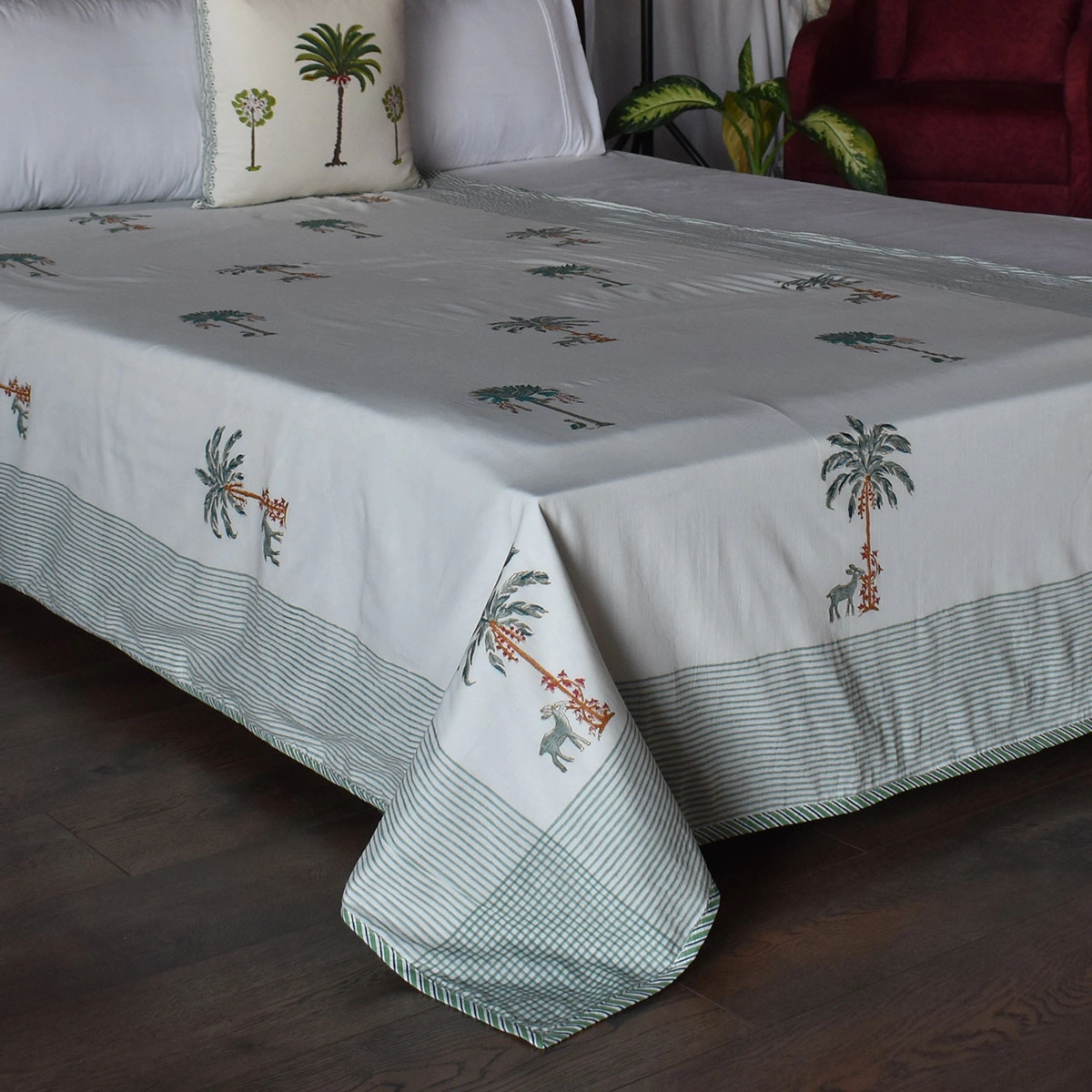 Hand Block Printed Cotton Twin Size Dohar  260520