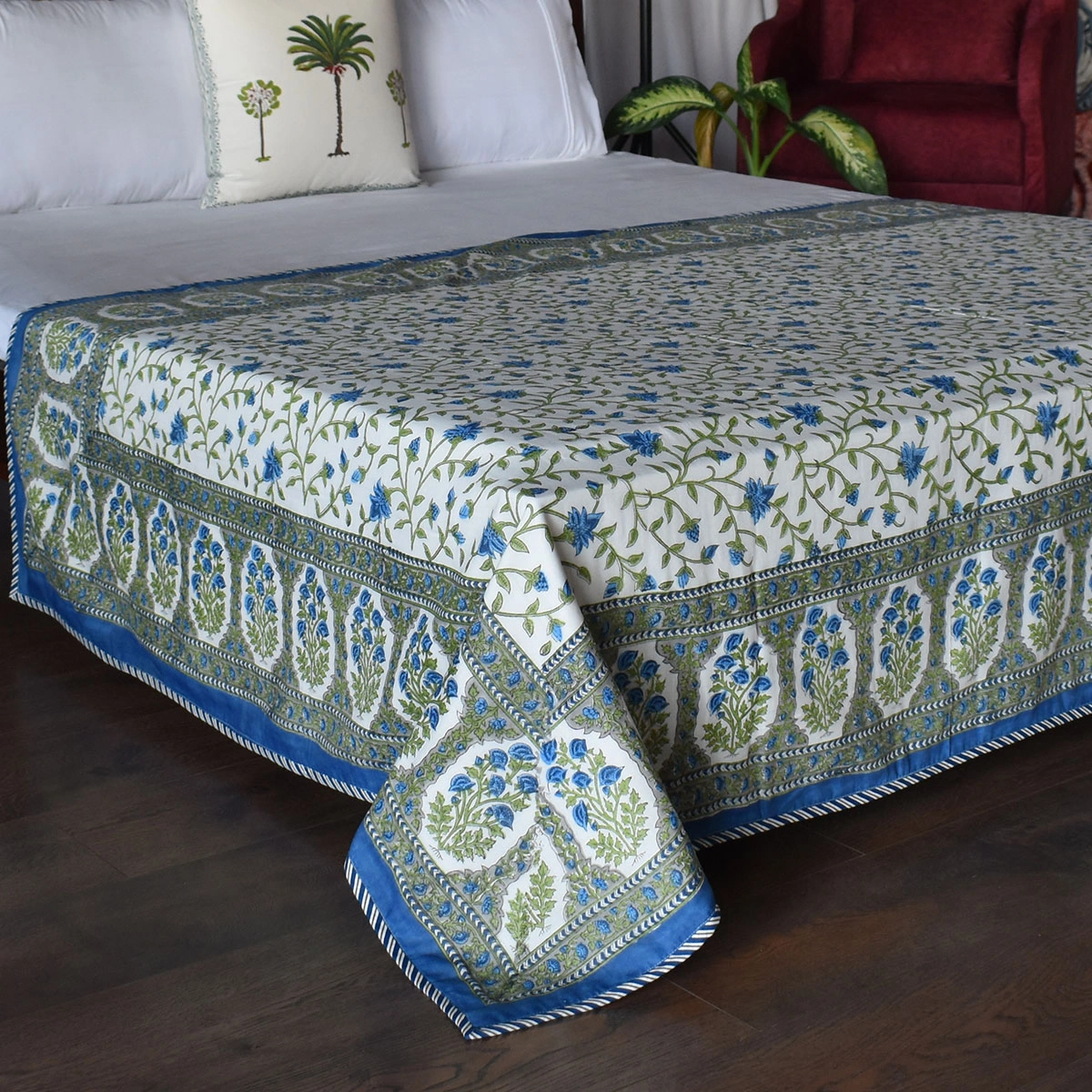 Hand Block Printed Cotton Twin Size Dohar 260521