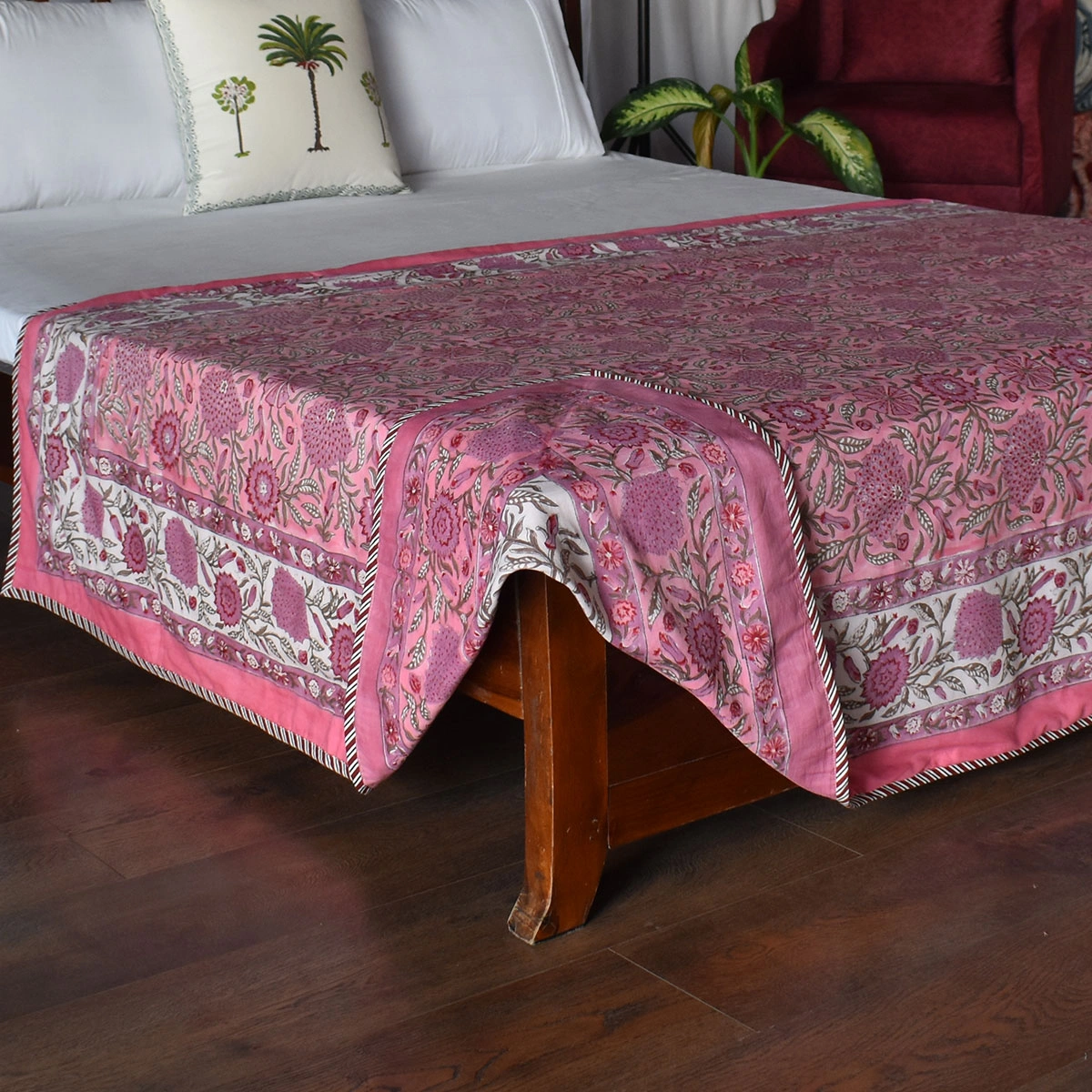 Hand Block Printed Cotton Twin Size Dohar 260525