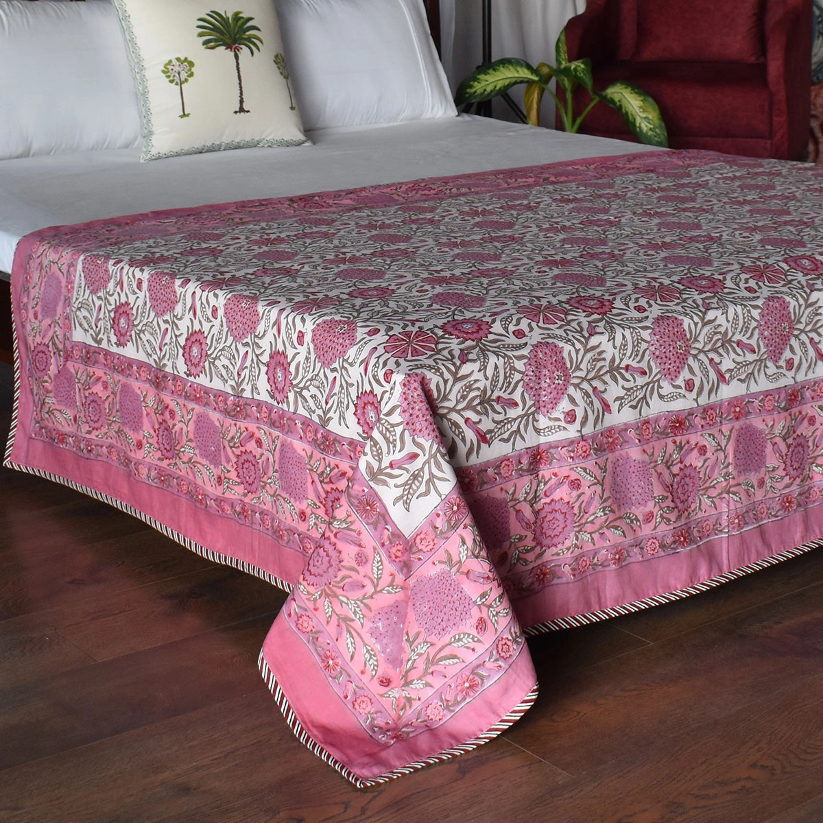 Hand Block Printed Cotton Twin Size Dohar 260525