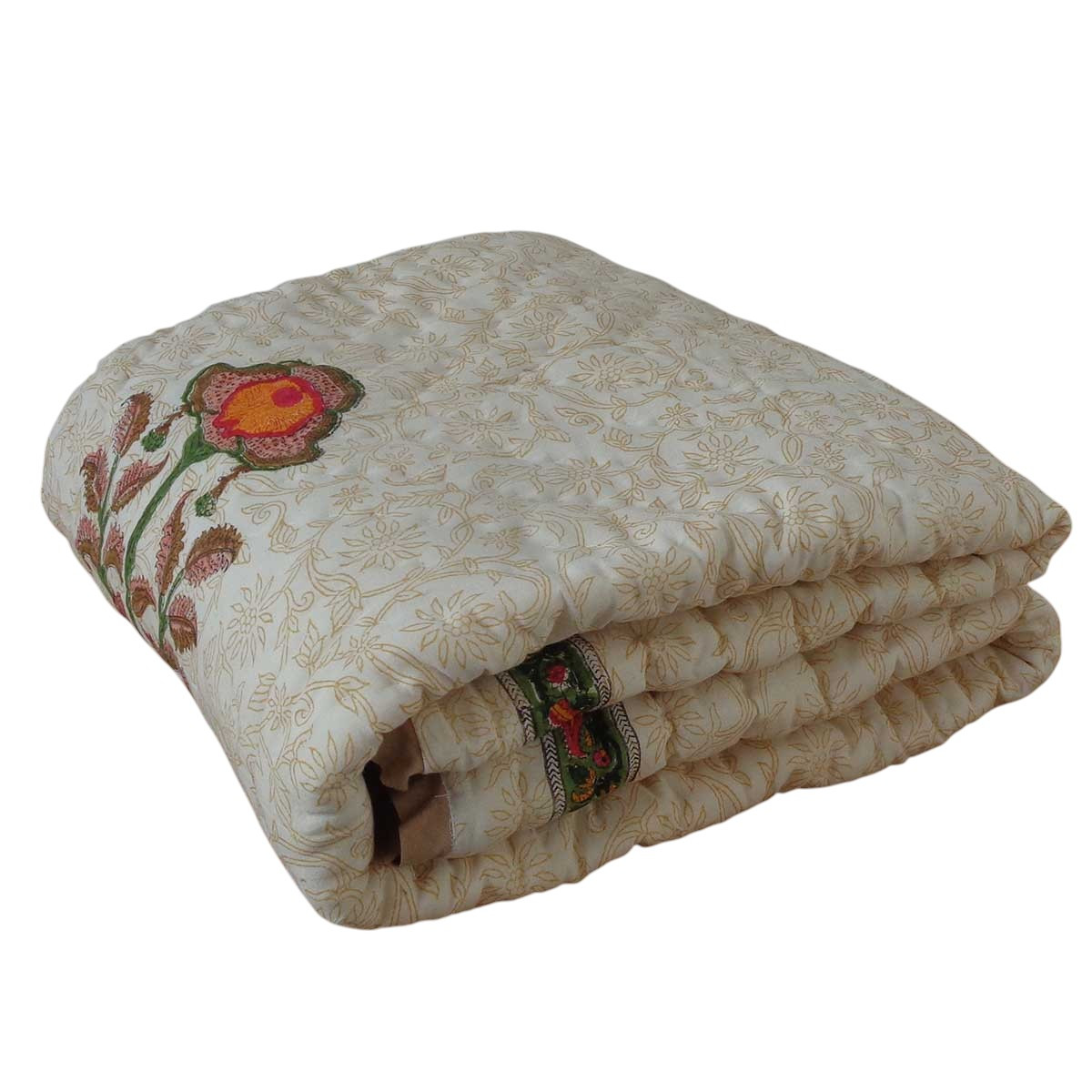 Hand Block Printed Baby Quilt Jaipur Razai 202210