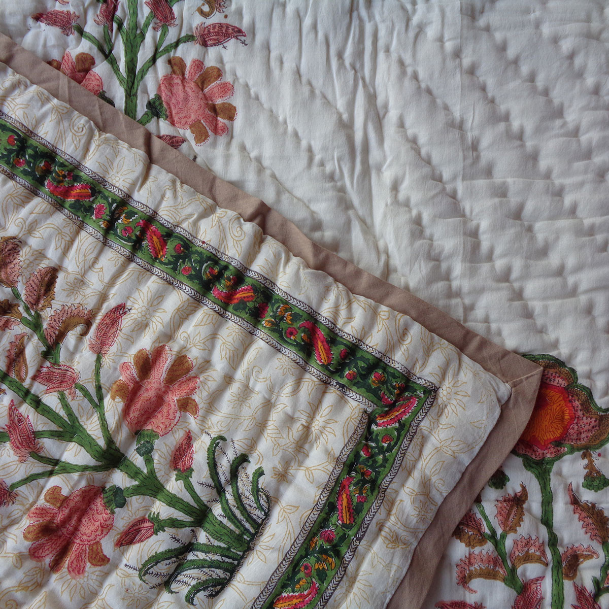 Hand Block Printed Baby Quilt Jaipur Razai  202210