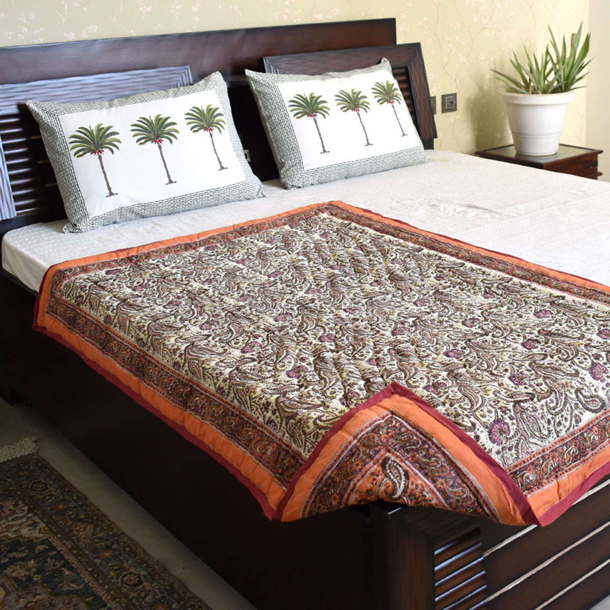 Hand Block Printed Baby Quilt Jaipur Razai  202211