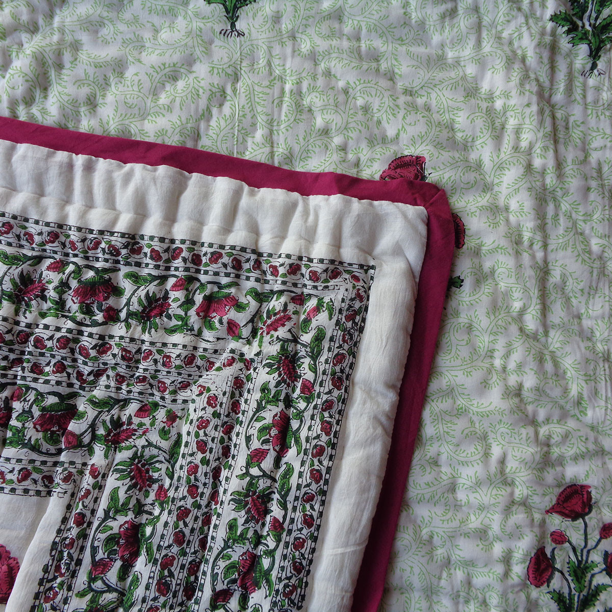 Hand Block Printed Baby Quilt Jaipur Razai 202218