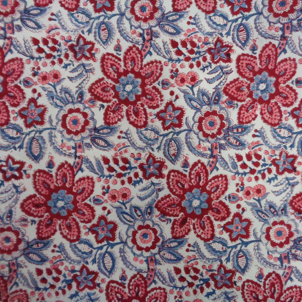 Hand Block Printed Cotton Tablecloth 150x220  Rakhi Phool 109120