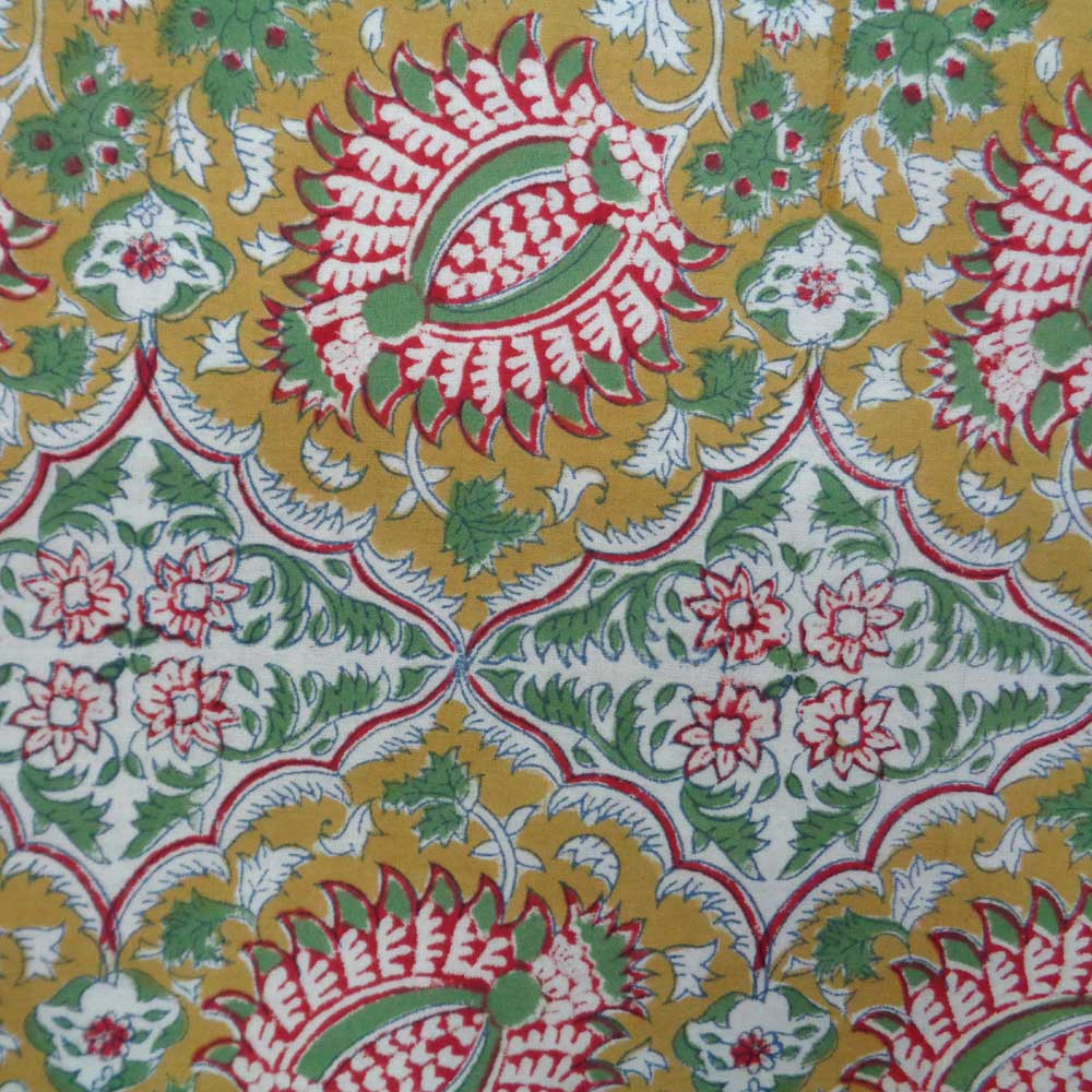 Hand Block Printed Cotton Tablecloth 150x220  Ratlami Gud 0884
