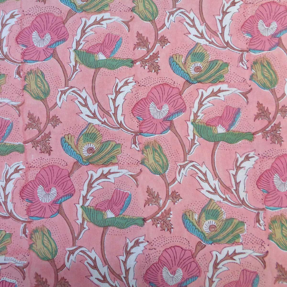 Hand Block Printed Cotton Tablecloth 150x220 cms 504903