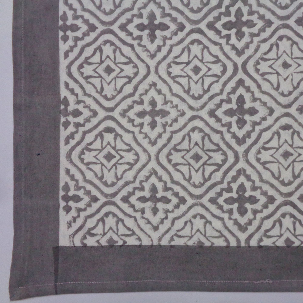 Hand Block Printed Cotton Tablecloth 150x220 cms  302291