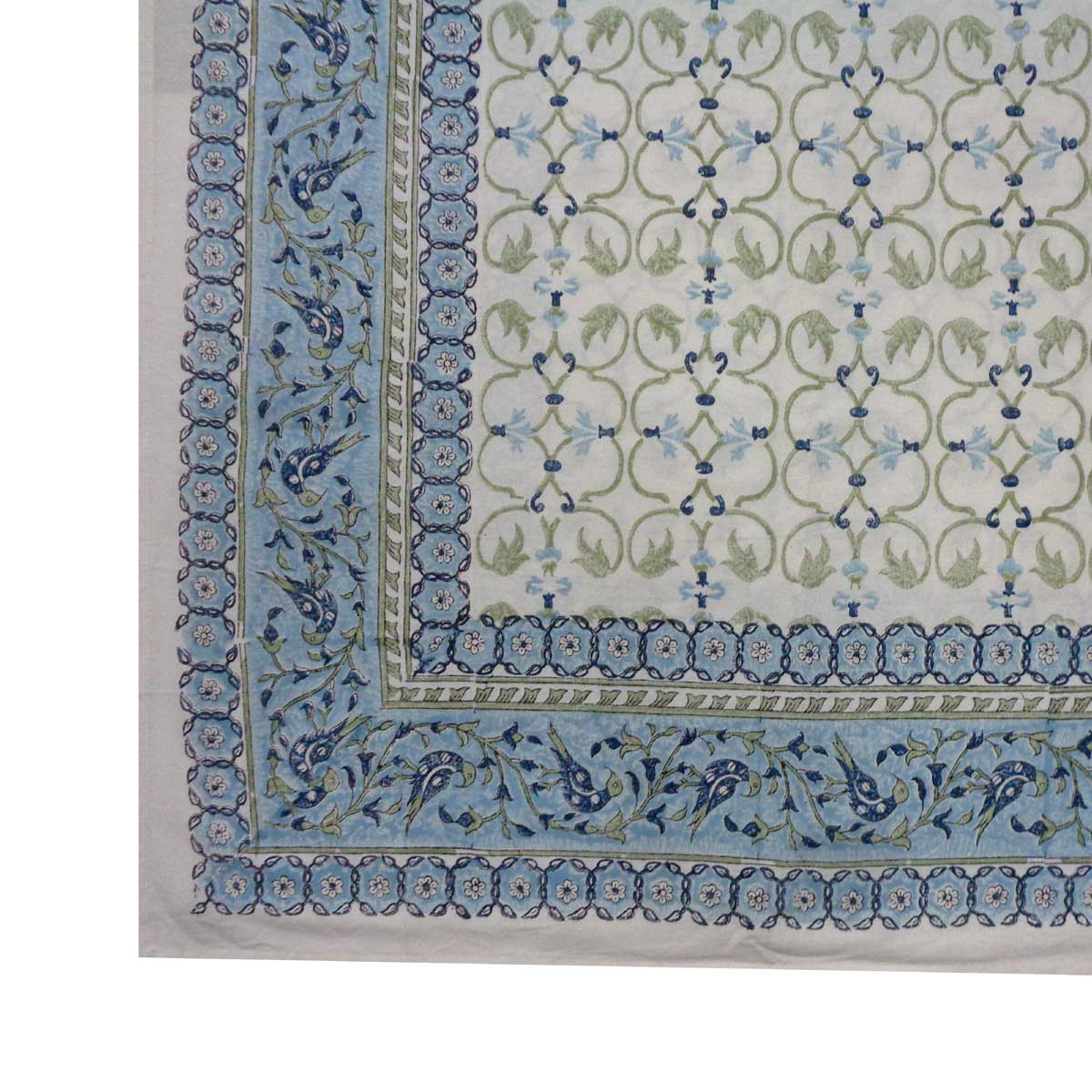 Hand Block Printed Cotton Tablecloth 150x220 cms  504749