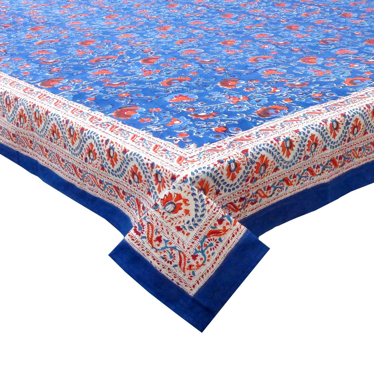 Hand Block Printed Cotton Tablecloth 150x220 cms 705315