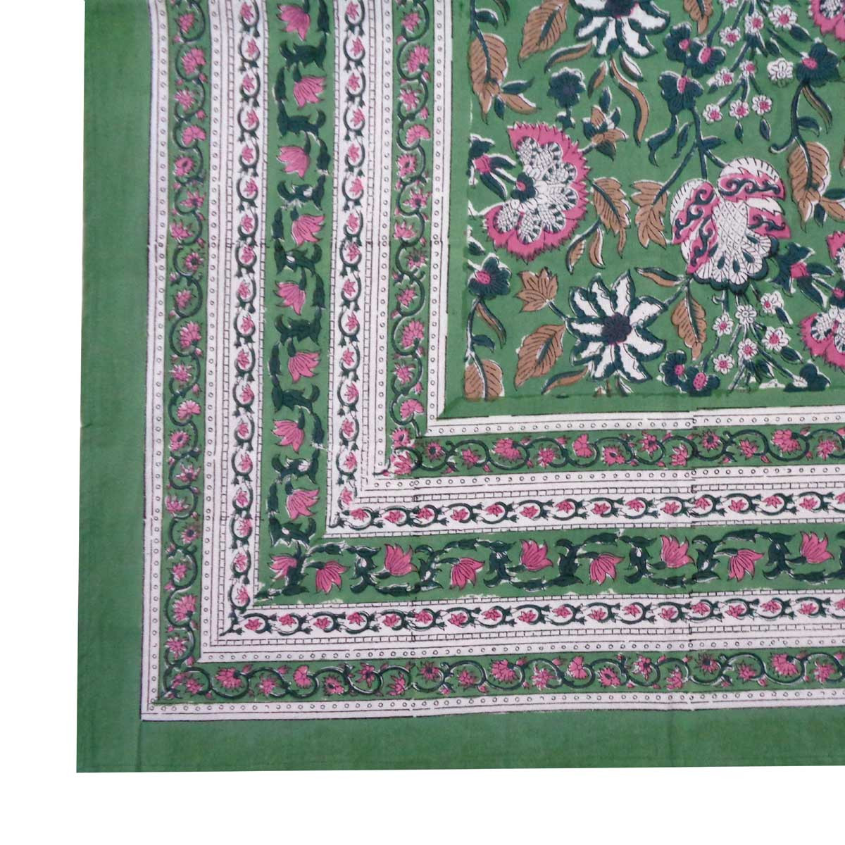 Hand Block Printed Cotton Tablecloth 150x220 cms 705335